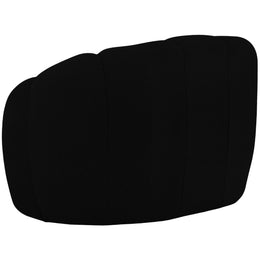 Meridian Elijah Black Boucle Fabric Chair
