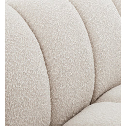 Meridian Elijah Cream Boucle Fabric Chair