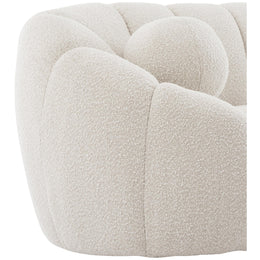 Meridian Elijah Cream Boucle Fabric Chair