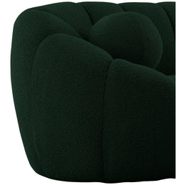 Meridian Elijah Green Boucle Fabric Chair