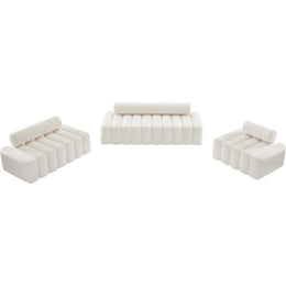 Meridian Melody Cream Velvet Chair