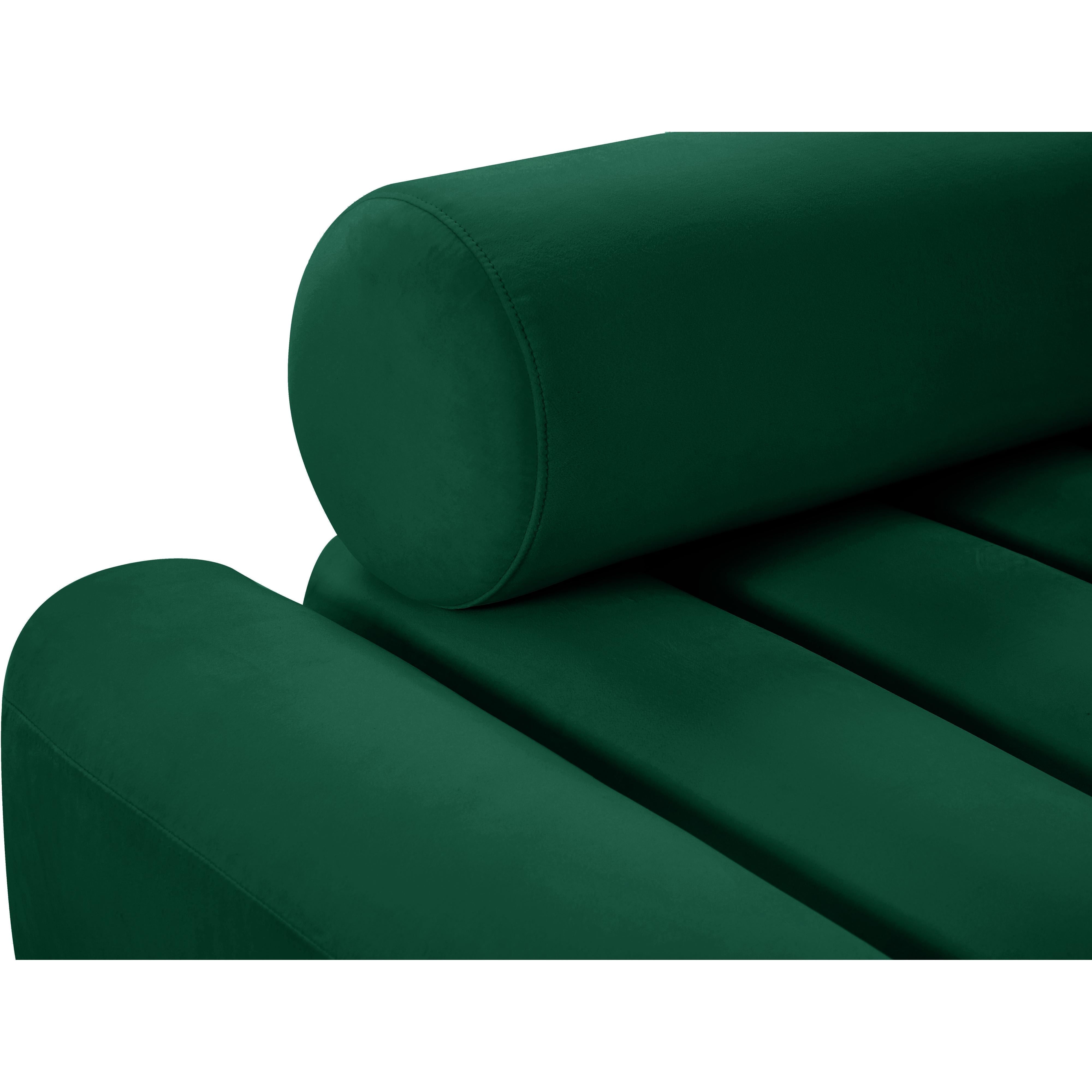 Meridian Melody Green Velvet Chair