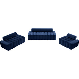 Meridian Melody Navy Velvet Chair