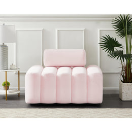 Meridian Melody Pink Velvet Chair
