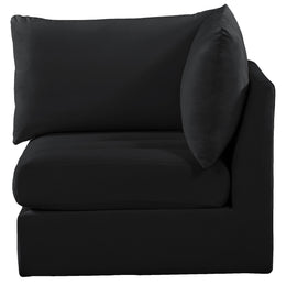 Meridian Jacob Black Velvet Corner