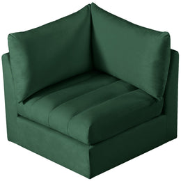 Meridian Jacob Green Velvet Corner