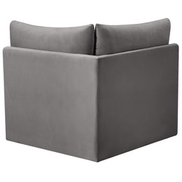 Meridian Jacob Grey Velvet Corner