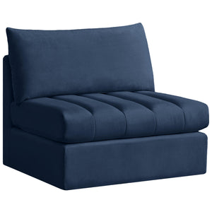 Meridian Jacob Navy Velvet Armless
