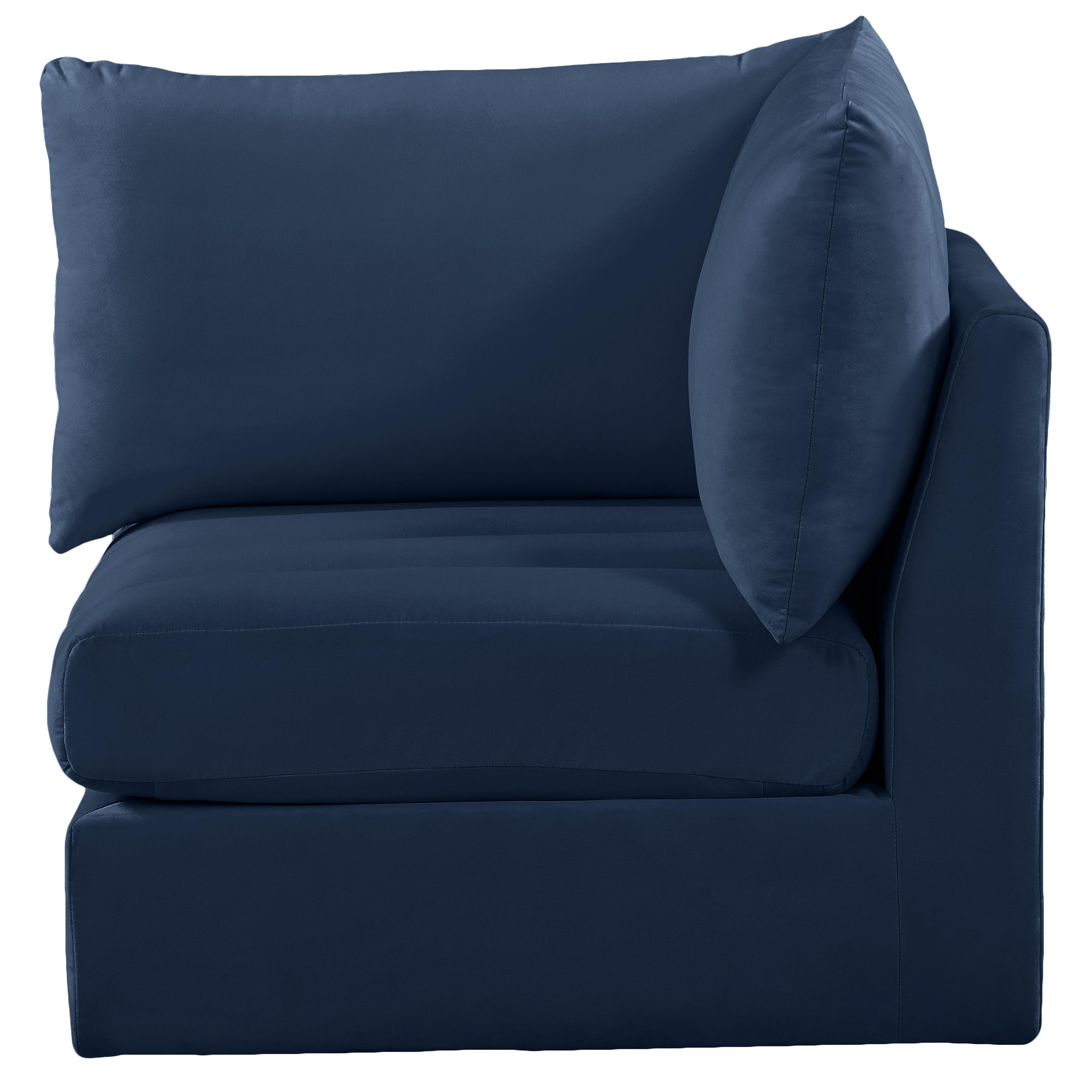 Meridian Jacob Navy Velvet Corner