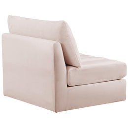 Meridian Jacob Pink Velvet Armless