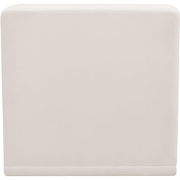Meridian Relax Cream Velvet Armless Chair