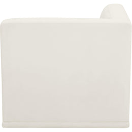 Meridian Relax Cream Velvet Corner Chair