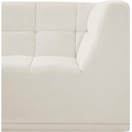 Meridian Relax Cream Velvet Corner Chair