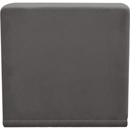 Meridian Relax Grey Velvet Armless Chair