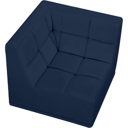 Meridian Relax Navy Velvet Corner Chair