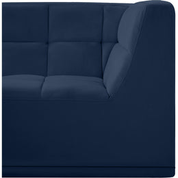 Meridian Relax Navy Velvet Corner Chair
