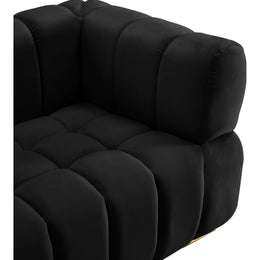 Meridian Gwen Black Velvet Chair