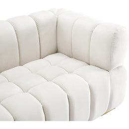 Meridian Gwen Cream Velvet Chair