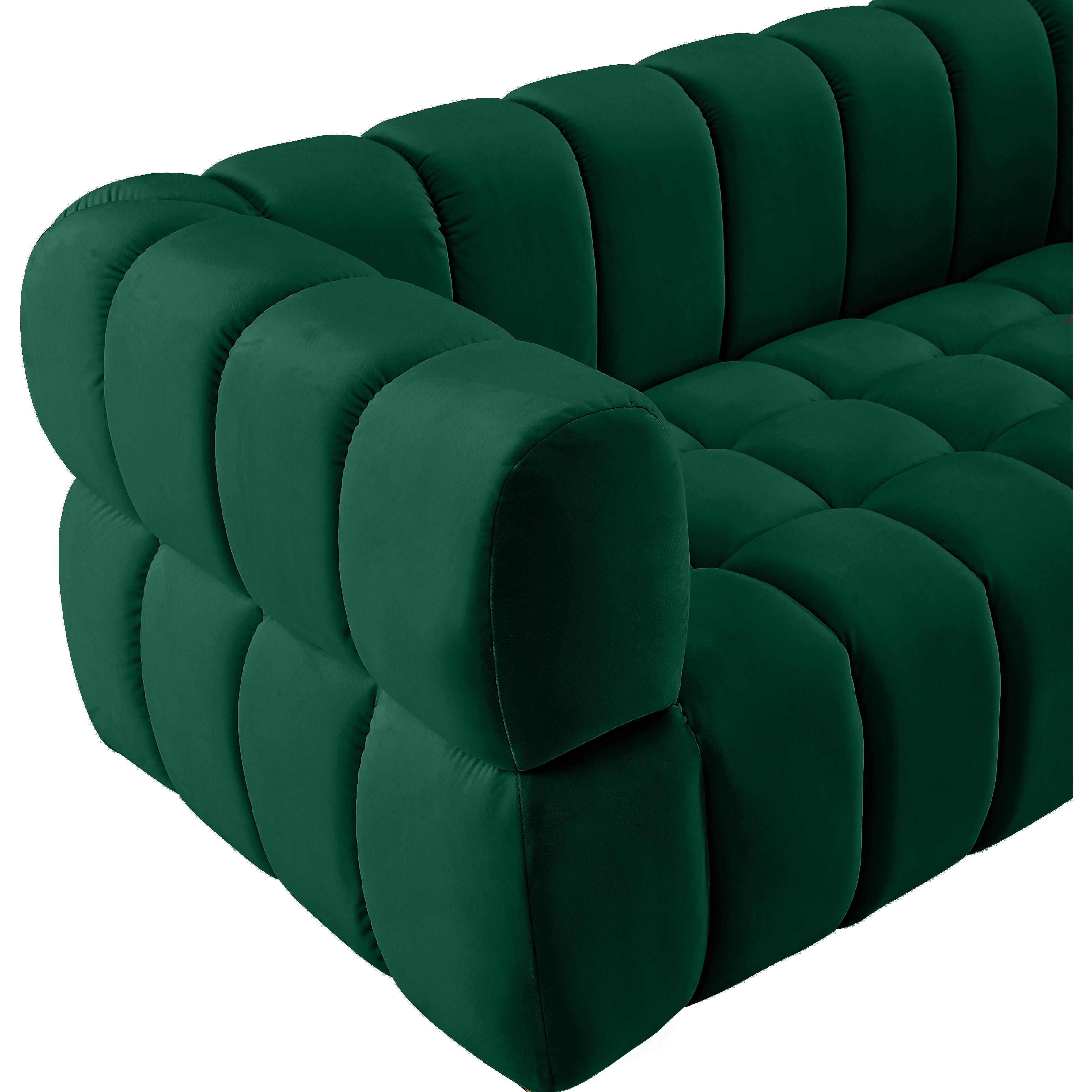 Meridian Gwen Green Velvet Chair