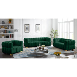 Meridian Gwen Green Velvet Chair