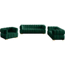 Meridian Gwen Green Velvet Chair