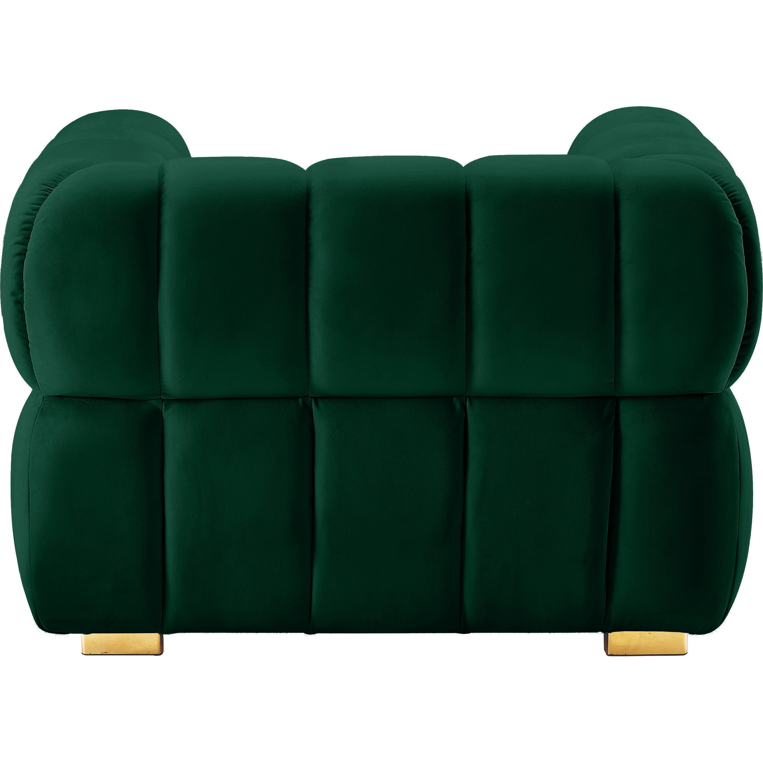 Meridian Gwen Green Velvet Chair