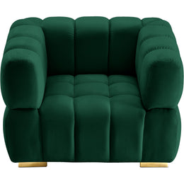 Meridian Gwen Green Velvet Chair