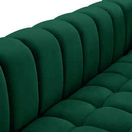 Meridian Gwen Green Velvet Chair