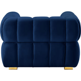Meridian Gwen Navy Velvet Chair