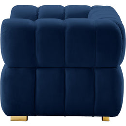 Meridian Gwen Navy Velvet Chair