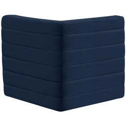 Meridian Quincy Navy Velvet Modular Corner Chair