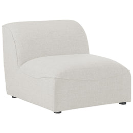 Meridian Miramar Cream Durable Linen Textured Armless