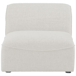 Meridian Miramar Cream Durable Linen Textured Armless
