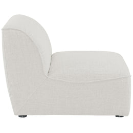 Meridian Miramar Cream Durable Linen Textured Armless