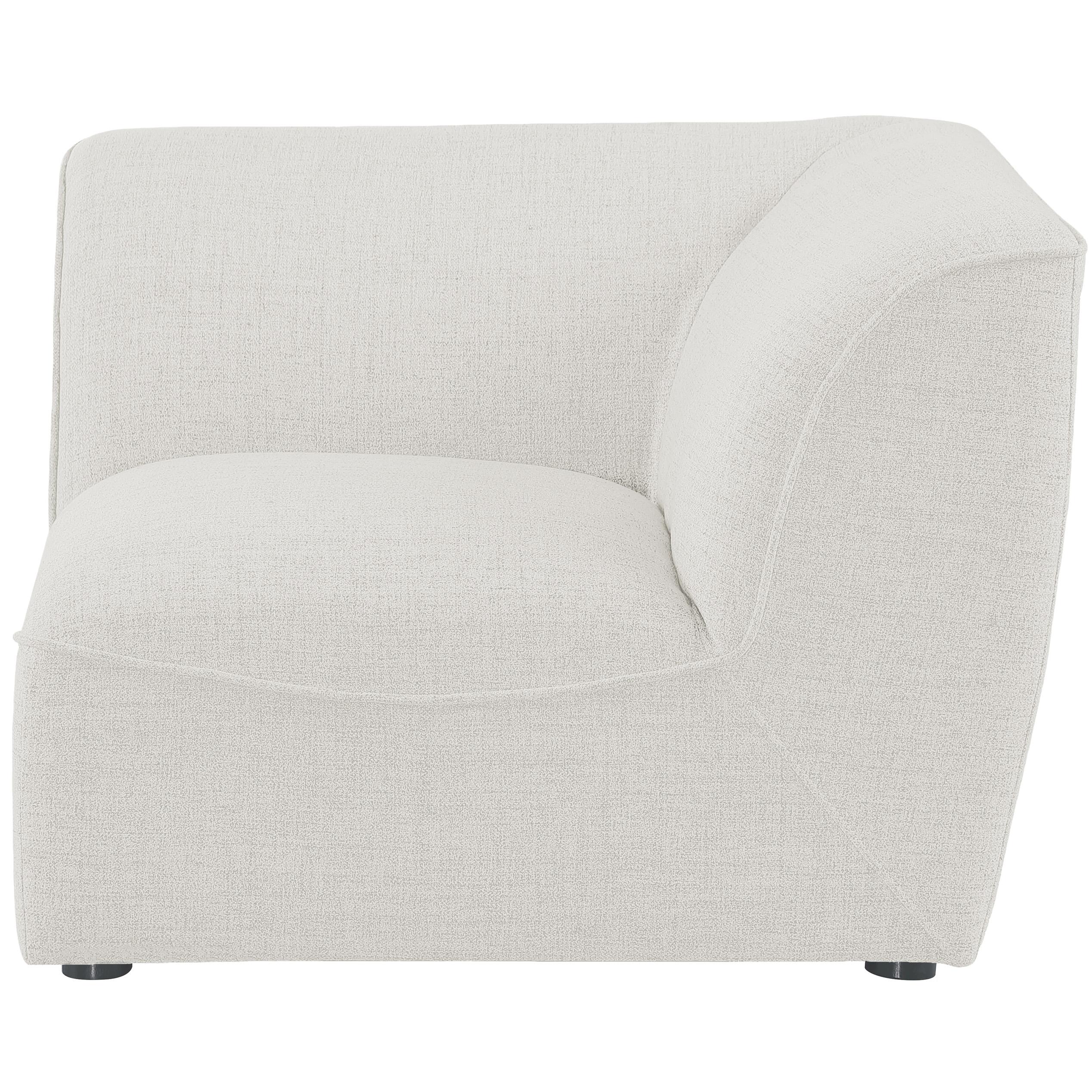 Meridian Miramar Cream Durable Linen Textured Corner
