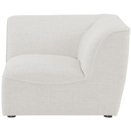 Meridian Miramar Cream Durable Linen Textured Corner