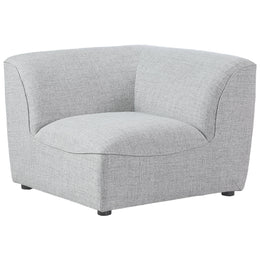 Meridian Miramar Grey Durable Linen Textured Corner
