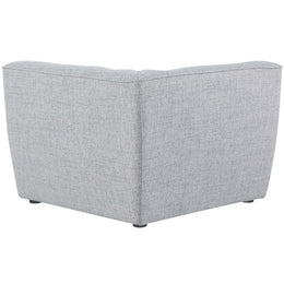 Meridian Miramar Grey Durable Linen Textured Corner