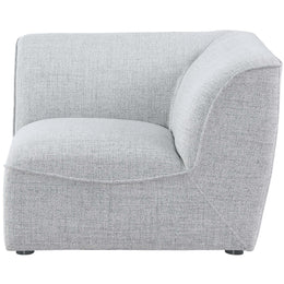 Meridian Miramar Grey Durable Linen Textured Corner