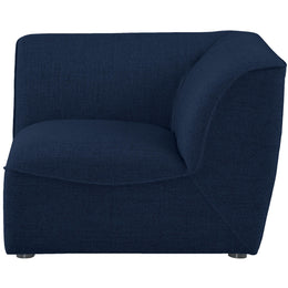 Meridian Miramar Navy Durable Linen Textured Corner