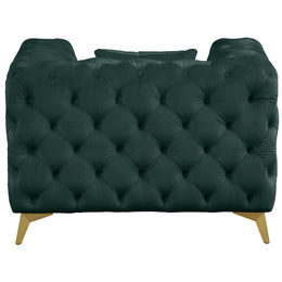 Meridian Kingdom Green Velvet Chair