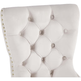 Meridian Carmen Cream Velvet Dining Chairs