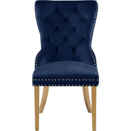 Meridian Carmen Navy Velvet Dining Chairs