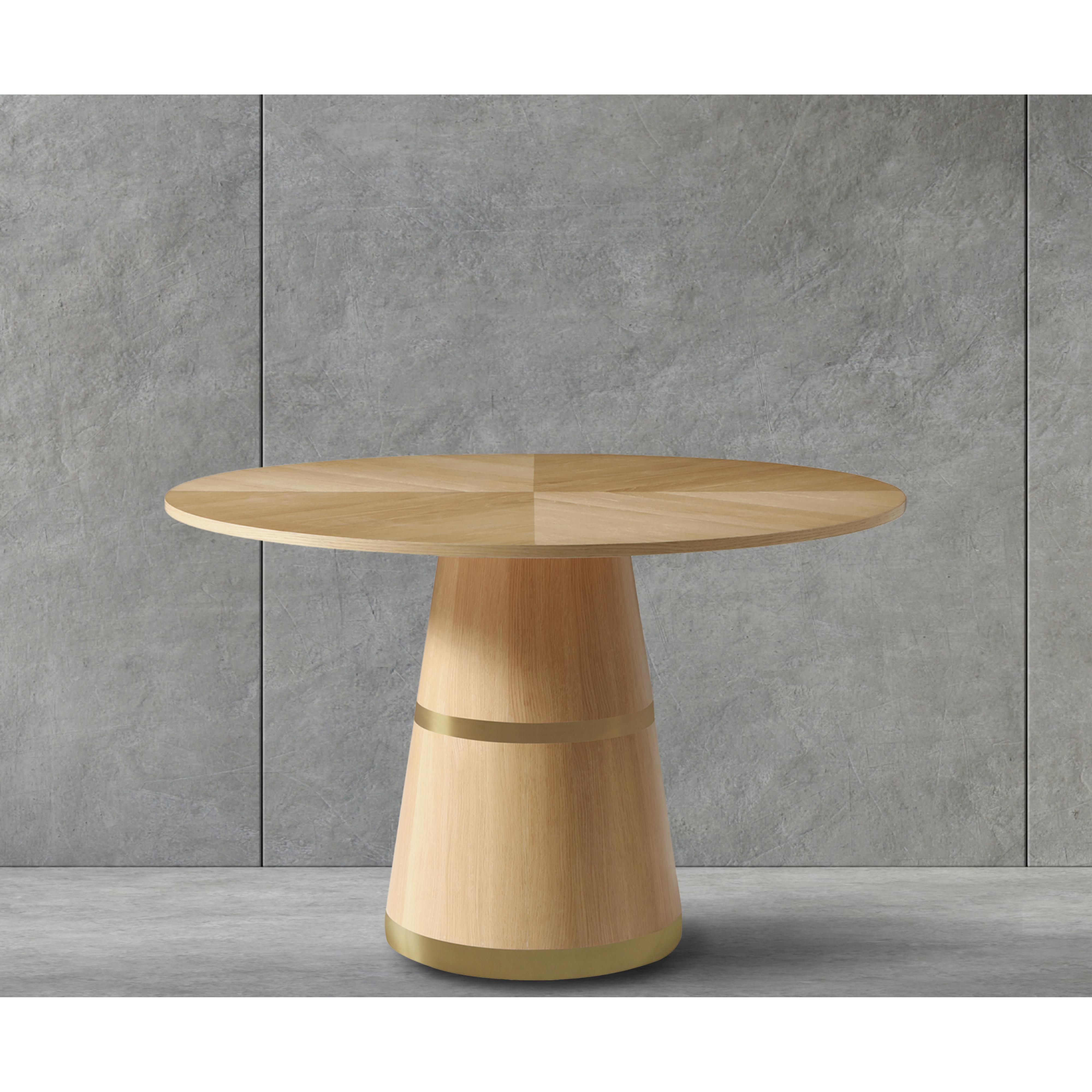 Meridian Hans White Oak Dining Table