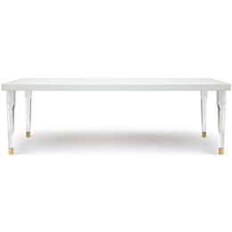 Meridian Bethany White Dining Table