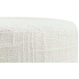 Meridian Jasper Cream Boucle Fabric Stool