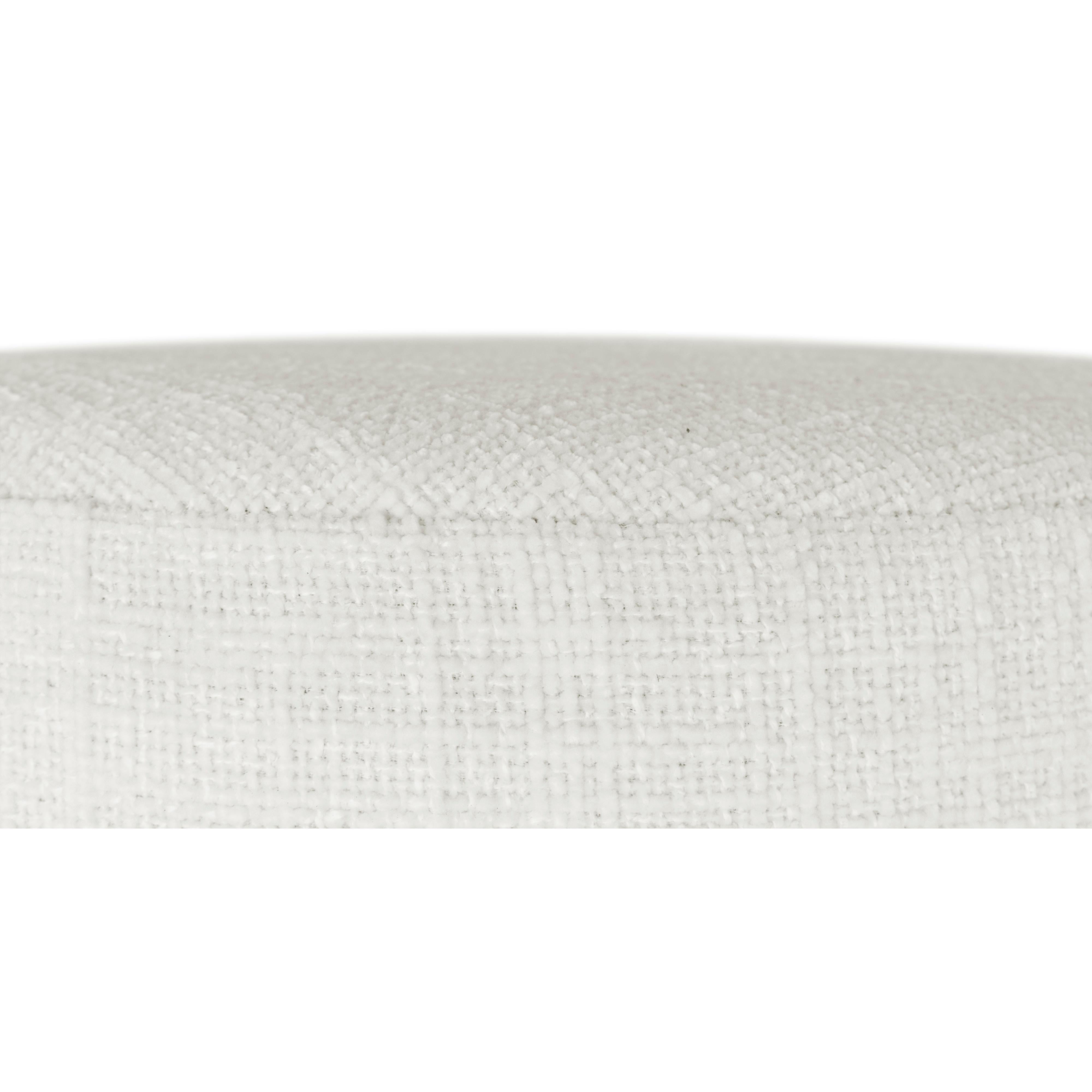 Meridian Jasper Cream Boucle Fabric Stool