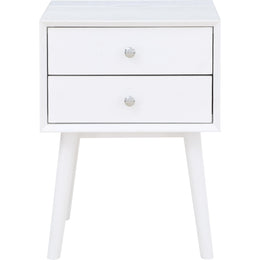 Meridian Teddy White Night Stand