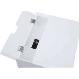 Meridian Teddy White Night Stand