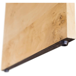Meridian Cresthill Natural Burl Wood Night Stand